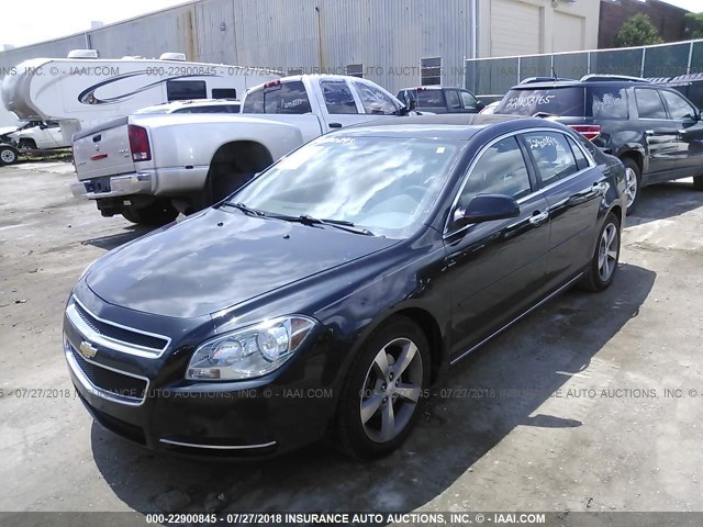 1G1ZC5E09CF199547 - 2012 CHEVROLET MALIBU 1LT შავი ფოტო 2