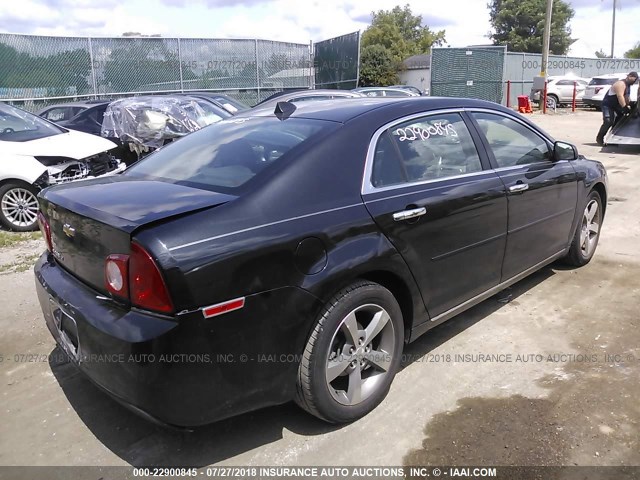 1G1ZC5E09CF199547 - 2012 CHEVROLET MALIBU 1LT შავი ფოტო 4