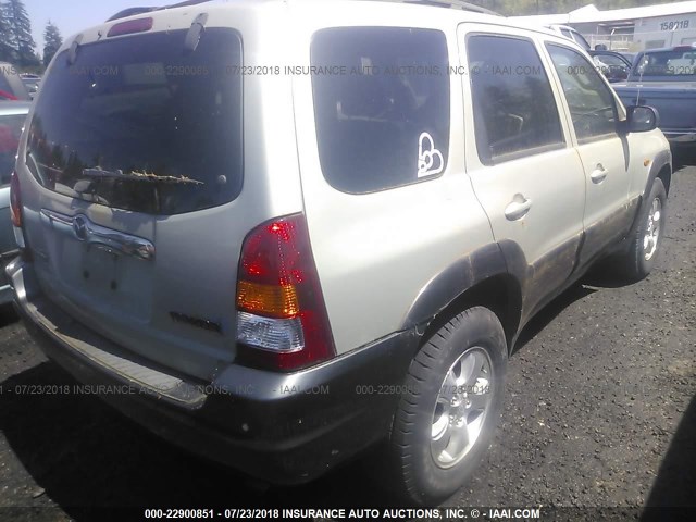 4F2YZ94143KM29764 - 2003 MAZDA TRIBUTE LX SILVER photo 4