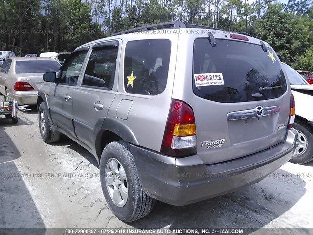 4F2YU08122KM45822 - 2002 MAZDA TRIBUTE LX/ES 银色 照片 3