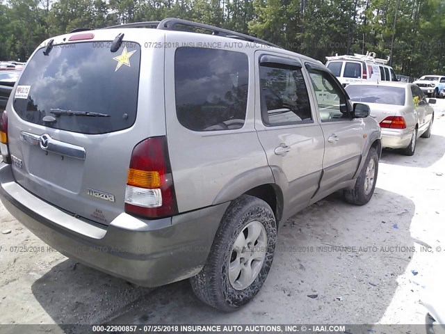 4F2YU08122KM45822 - 2002 MAZDA TRIBUTE LX/ES 银色 照片 4