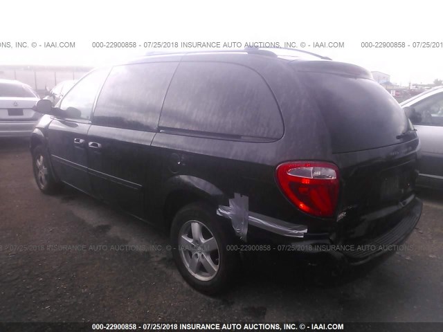 2D4GP44L47R303775 - 2007 DODGE GRAND CARAVAN SXT BLACK photo 3