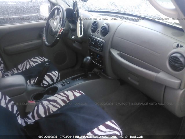 1J4GK38KX5W676924 - 2005 JEEP LIBERTY RENEGADE BLACK photo 5