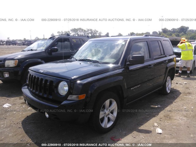 1C4NJRFB5GD668430 - 2016 JEEP PATRIOT LATITUDE BLACK photo 2