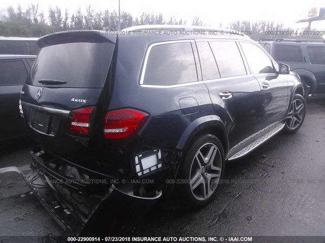 4JGDF7DE9HA752375 - 2017 MERCEDES-BENZ GLS 550 4MATIC BLUE photo 4