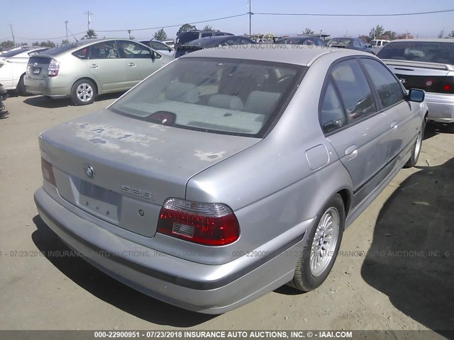 WBADM6349XGU02606 - 1999 BMW 528 I AUTOMATIC SILVER photo 4