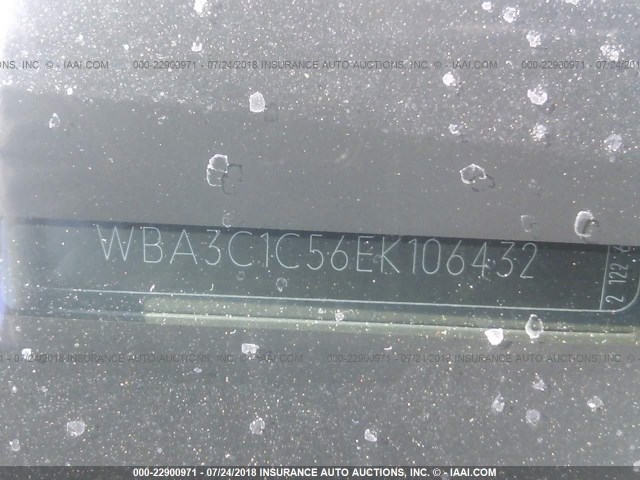 WBA3C1C56EK106432 - 2014 BMW 328 I SULEV BLACK photo 9