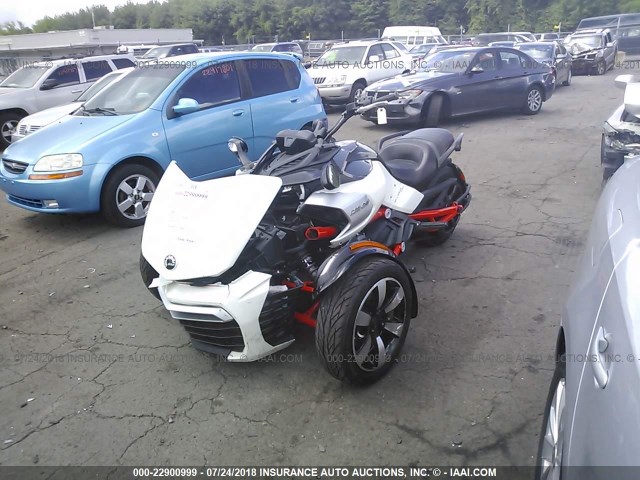 2BXRDCD20FV000787 - 2015 CAN-AM SPYDER ROADSTER F3/F3-S WHITE photo 2