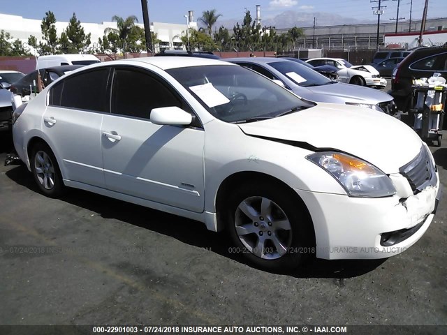 1N4CL21E49C165478 - 2009 NISSAN ALTIMA HYBRID WHITE photo 1