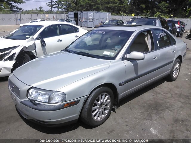 YV1TS94DX11191635 - 2001 VOLVO S80 SILVER photo 2