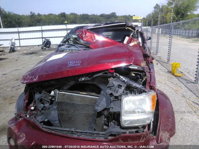 1D8GT58K77W618109 - 2007 DODGE NITRO SLT MAROON photo 6