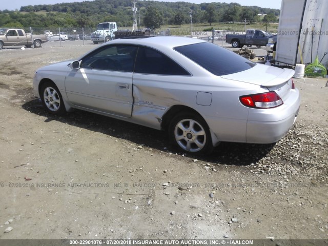 2T1CF28P21C539509 - 2001 TOYOTA CAMRY SOLARA SE/SLE Gümüş foto 3