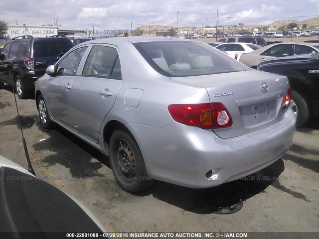 2T1BU4EE2AC321392 - 2010 TOYOTA COROLLA S/LE/XLE SILVER photo 3