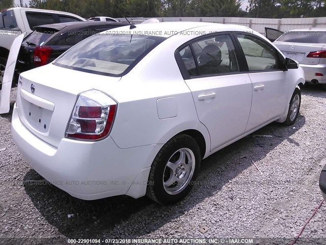 3N1AB61E39L623577 - 2009 NISSAN SENTRA 2.0/2.0S/2.0SL WHITE photo 4