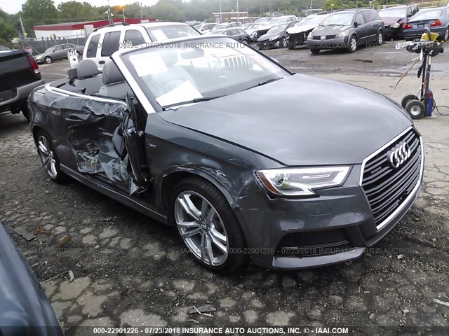 WAUY8LFF9J1036495 - 2018 AUDI A3 PREMIUM PLUS GRAY photo 1