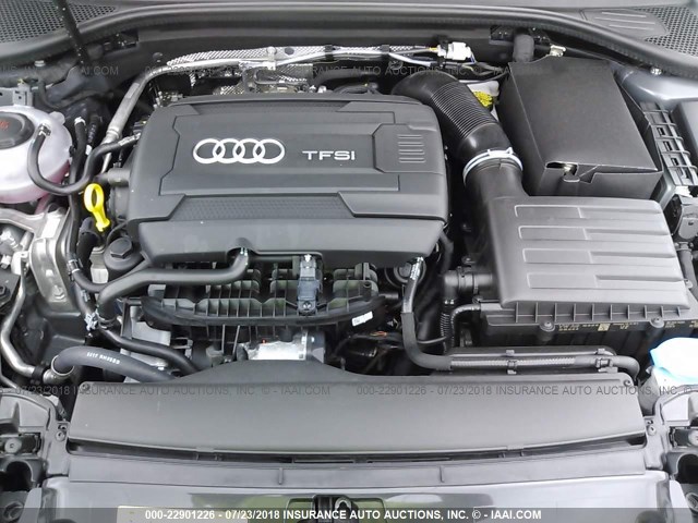 WAUY8LFF9J1036495 - 2018 AUDI A3 PREMIUM PLUS GRAY photo 10