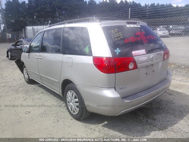 5TDZK23C98S126434 - 2008 TOYOTA SIENNA CE/LE GRAY photo 3