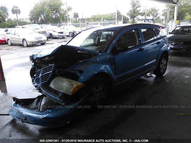 1B3HB28BX8D623341 - 2008 DODGE CALIBER BLUE photo 2