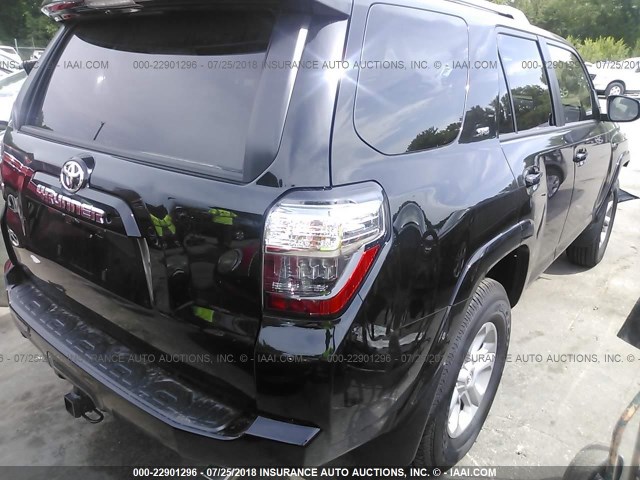 JTEBU5JR0J5537037 - 2018 TOYOTA 4RUNNER SR5 PREM/LTDL/TRAIL/TRD BLACK photo 4