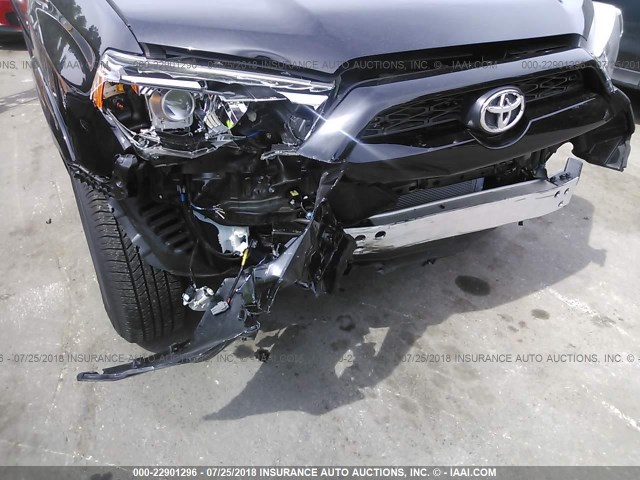 JTEBU5JR0J5537037 - 2018 TOYOTA 4RUNNER SR5 PREM/LTDL/TRAIL/TRD BLACK photo 6