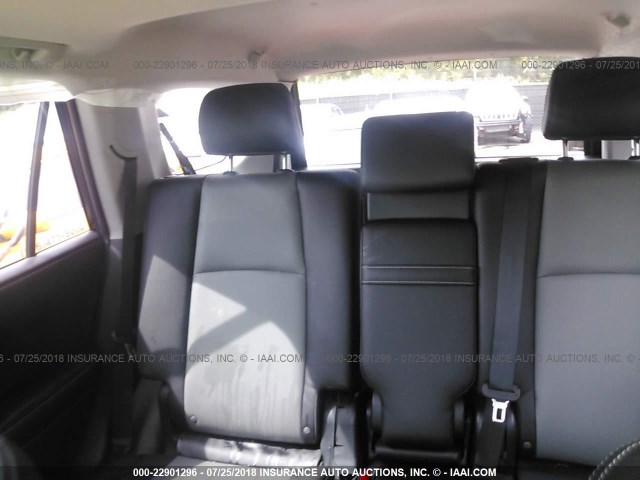 JTEBU5JR0J5537037 - 2018 TOYOTA 4RUNNER SR5 PREM/LTDL/TRAIL/TRD BLACK photo 8