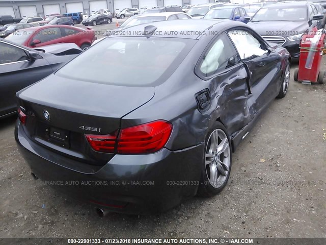 WBA3R5C58FK371456 - 2015 BMW 435 XI GRAY photo 6