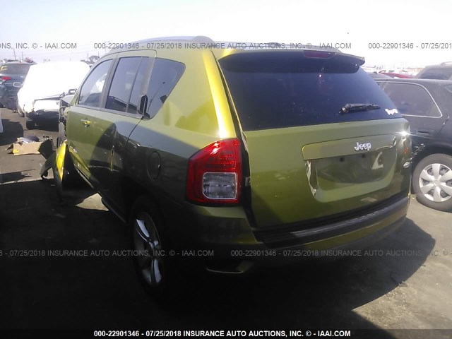 1C4NJCEB4CD640367 - 2012 JEEP COMPASS LATITUDE 绿色 照片 3