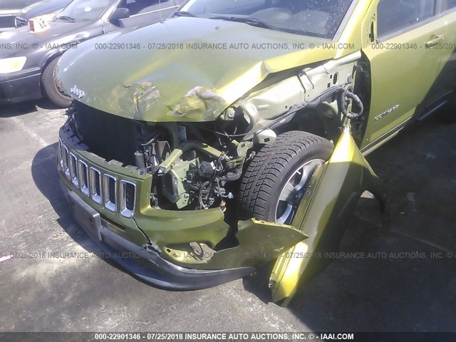 1C4NJCEB4CD640367 - 2012 JEEP COMPASS LATITUDE 绿色 照片 6