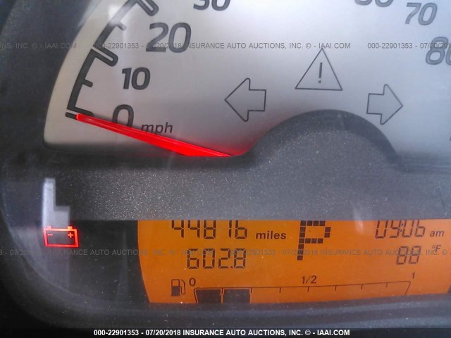 WMEEJ31X19K230195 - 2009 SMART FORTWO PURE/PASSION RED photo 7