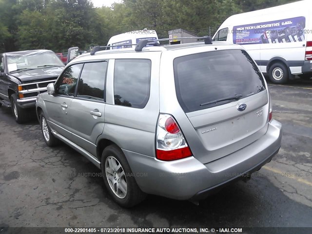 JF1SG69606H748309 - 2006 SUBARU FORESTER 2.5XT SILVER photo 3