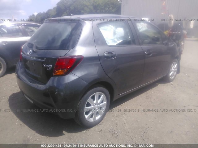 VNKKTUD39GA068711 - 2016 TOYOTA YARIS L/LE/SE BLACK photo 4