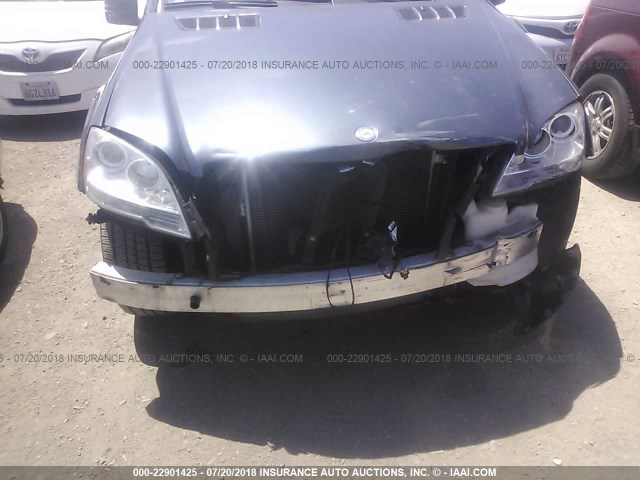 4JGBB8GB1BA686518 - 2011 MERCEDES-BENZ ML 350 4MATIC BLUE photo 6