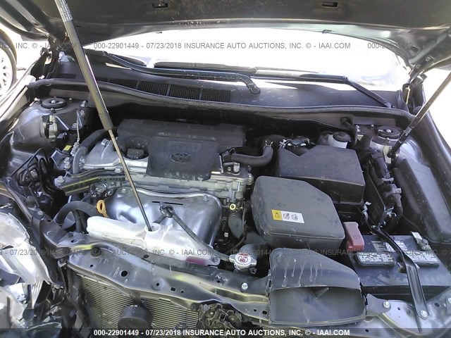 4T1BF1FK0HU357989 - 2017 TOYOTA CAMRY LE/XLE/SE/XSE GRAY photo 10
