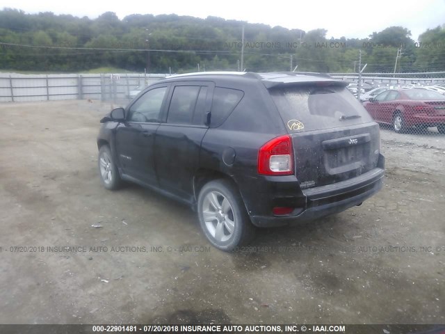 1C4NJCEA4CD631238 - 2012 JEEP COMPASS LATITUDE 黑色 照片 3