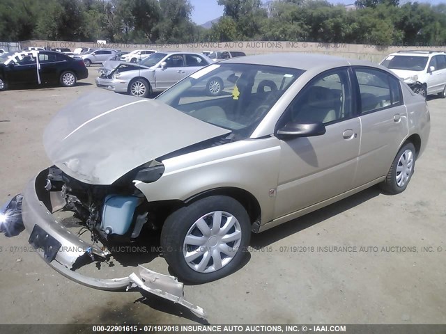 1G8AJ52F84Z169596 - 2004 SATURN ION LEVEL 2 GOLD photo 2