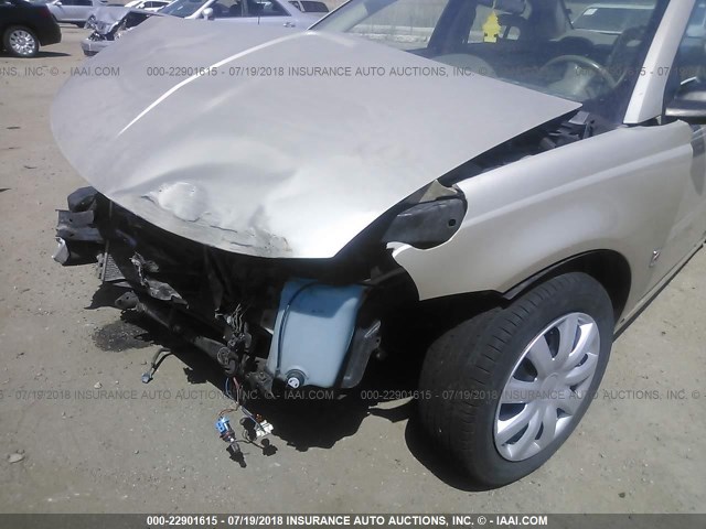 1G8AJ52F84Z169596 - 2004 SATURN ION LEVEL 2 GOLD photo 6