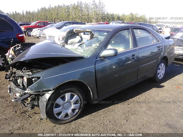 JTDBE32K920119260 - 2002 TOYOTA CAMRY LE/XLE/SE 绿色 照片 2