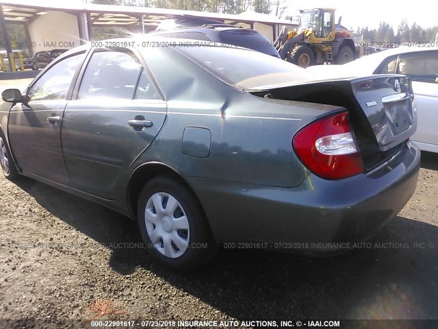 JTDBE32K920119260 - 2002 TOYOTA CAMRY LE/XLE/SE 绿色 照片 3