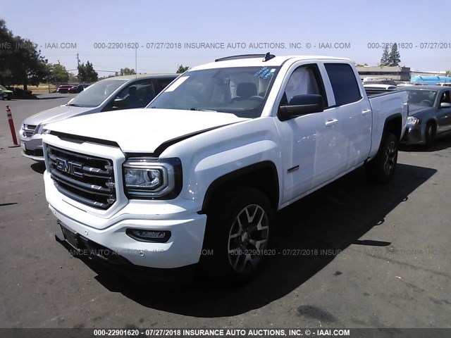 3GTU2NEC5HG134537 - 2017 GMC SIERRA K1500 SLT WHITE photo 2