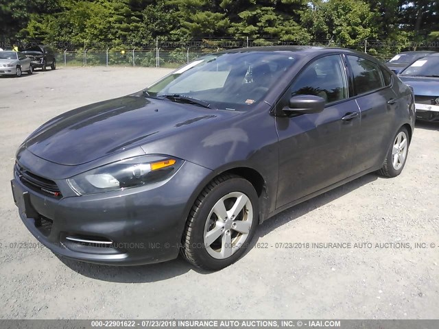 1C3CDFBB9FD193693 - 2015 DODGE DART SXT GRAY photo 2