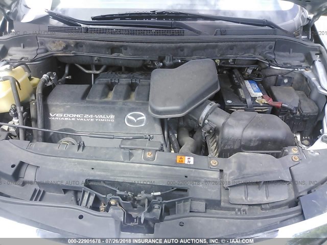 JM3TB38A680150266 - 2008 MAZDA CX-9 GRAY photo 10