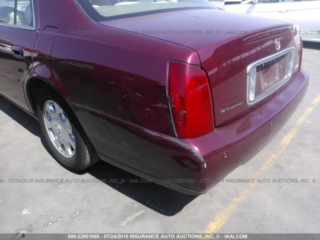 1G6KD54Y92U132313 - 2002 CADILLAC DEVILLE RED photo 6