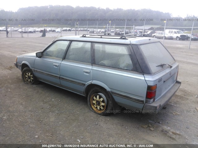 JF2AN53B4FF432727 - 1985 SUBARU GL 4WD BLUE photo 3