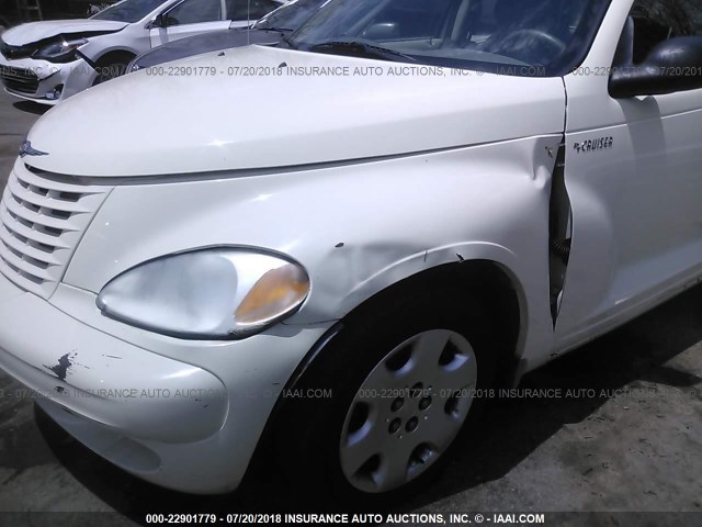 3C4FY48B35T500647 - 2005 CHRYSLER PT CRUISER WHITE photo 6