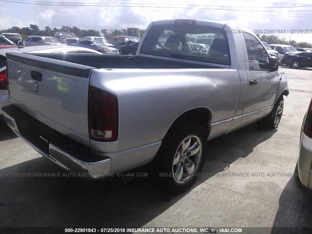 1D7HA16K96J145156 - 2006 DODGE RAM 1500 ST SILVER photo 4