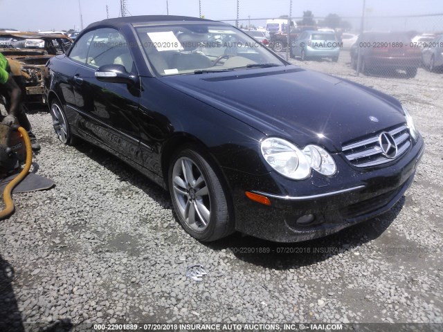 WDBTK56H46F194909 - 2006 MERCEDES-BENZ CLK 350 BLACK photo 1