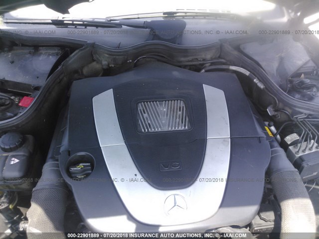 WDBTK56H46F194909 - 2006 MERCEDES-BENZ CLK 350 BLACK photo 10