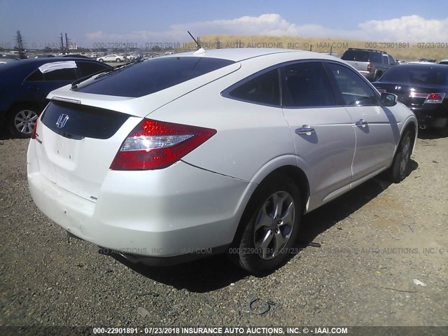 5J6TF2H59AL004078 - 2010 HONDA ACCORD CROSSTOUR EXL WHITE photo 4