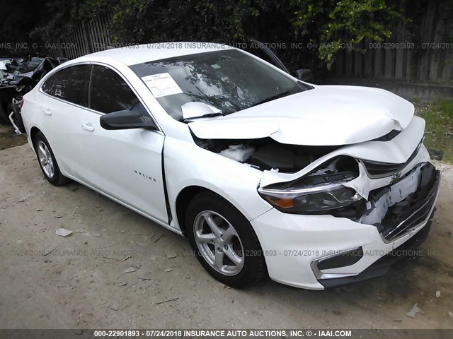 1G1ZC5ST1GF226325 - 2016 CHEVROLET MALIBU LS WHITE photo 1