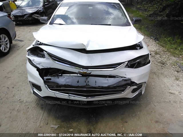 1G1ZC5ST1GF226325 - 2016 CHEVROLET MALIBU LS WHITE photo 6